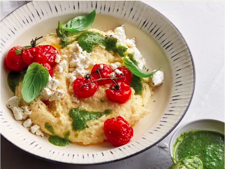 Vegetarian Recipe #6: Roasted Tomatoes and Goat Cheese Polenta