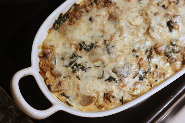 rice and mushroom casserole