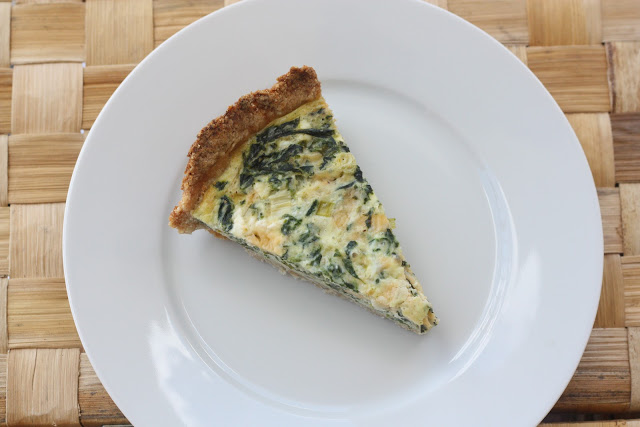 fresh spinach quiche