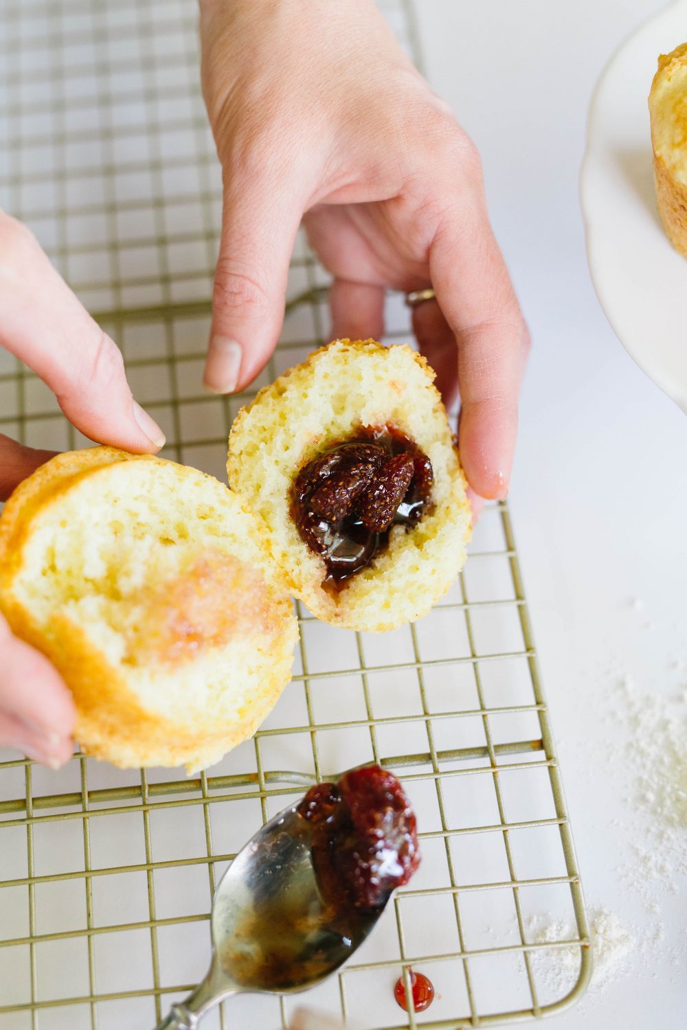 jam filled muffins