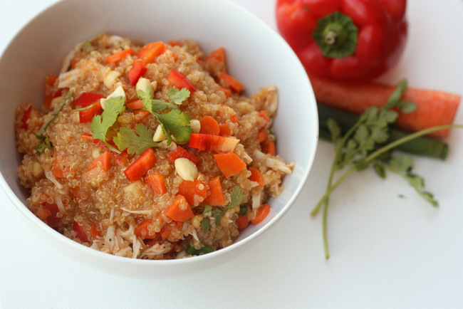 thai quinoa bowl