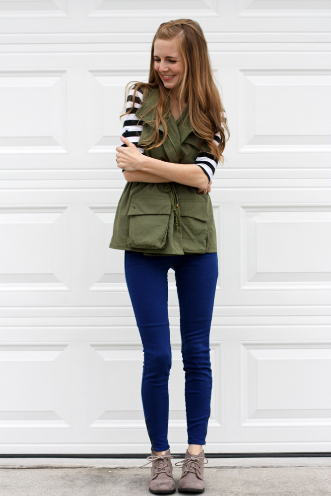 How To Style a Green Utility Vest