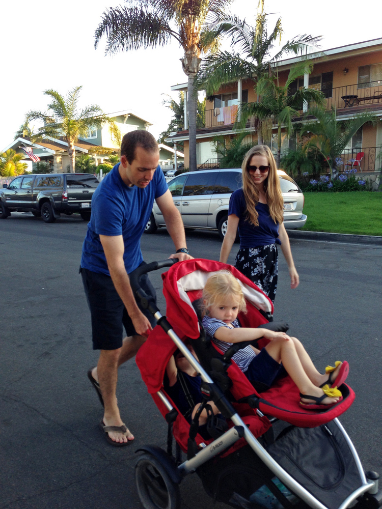 double stroller stacked