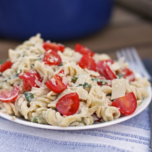 Lemon & Spinach Pasta with Tomatoes - Everyday Reading