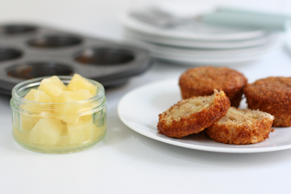 banana pineapple coconut muffins