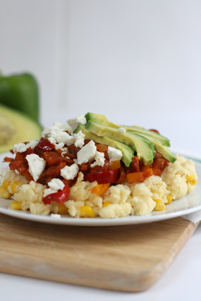 Chicken Fajita Polenta Bowls - Everyday Reading