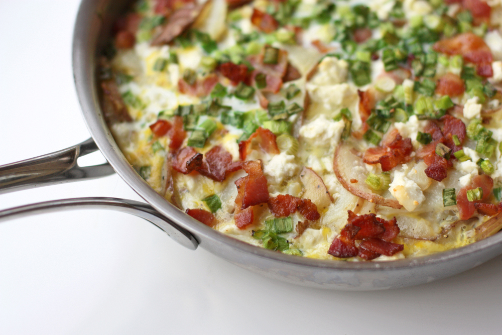 Bacon and Potato Frittata with Feta: The Beset Baked Frittata Recipe