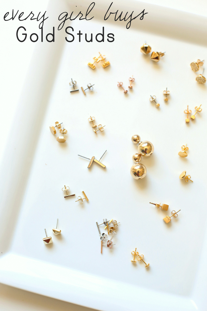 Classic Stud Earring: Men's Gold Studs Earrings | JAXXON