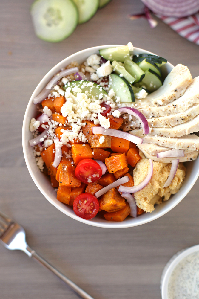 Greek Sweet Potato Bowls - Everyday Reading