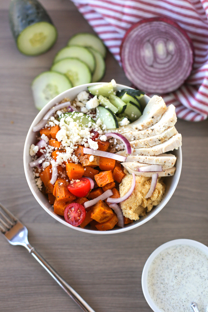 Greek Sweet Potato Bowls - Everyday Reading