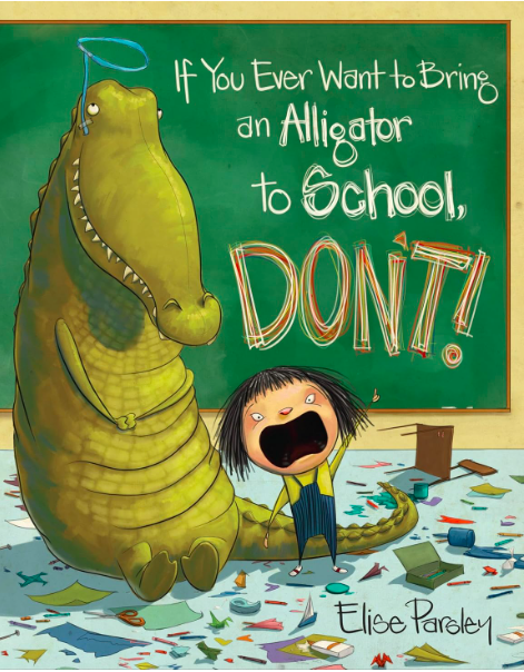 alligator to school
