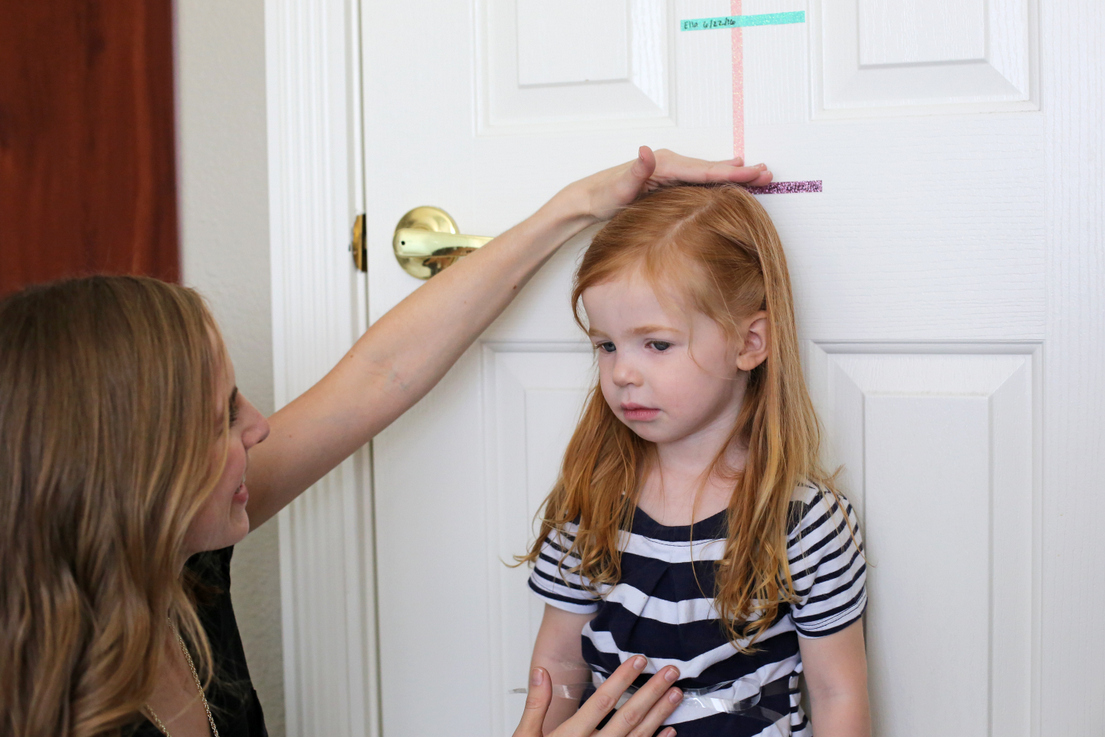 An easy washi tape DIY growth chart An easy washi tape DIY growth chart