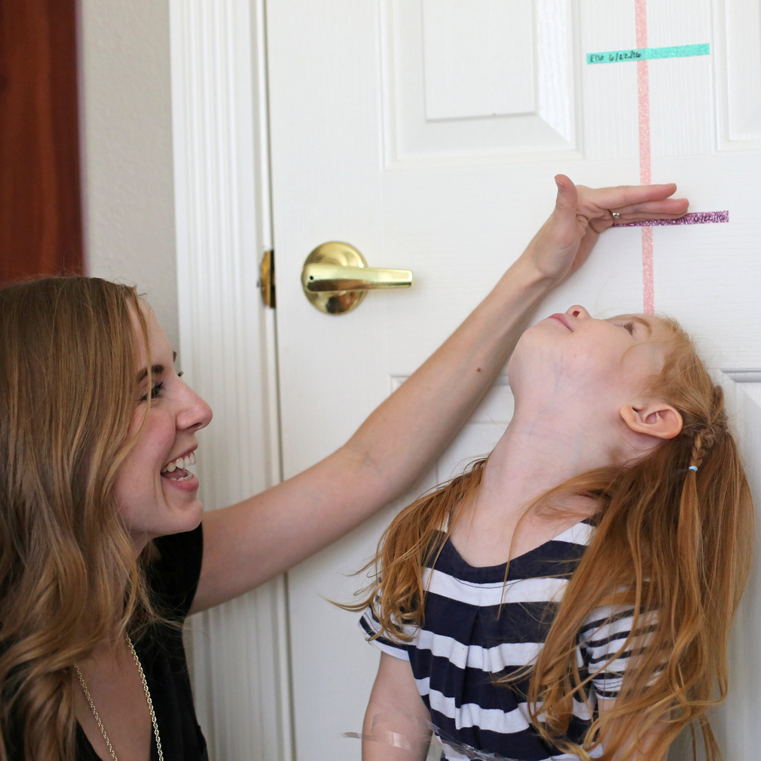 An easy washi tape DIY growth chart An easy washi tape DIY growth chart