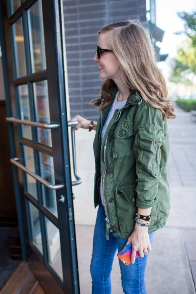 The BEST military jacket for fall!