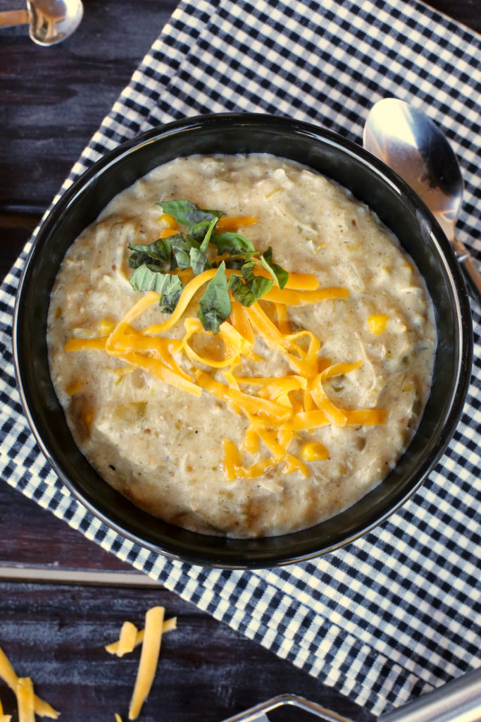 Green Enchilada Chicken Soup (Crockpot)