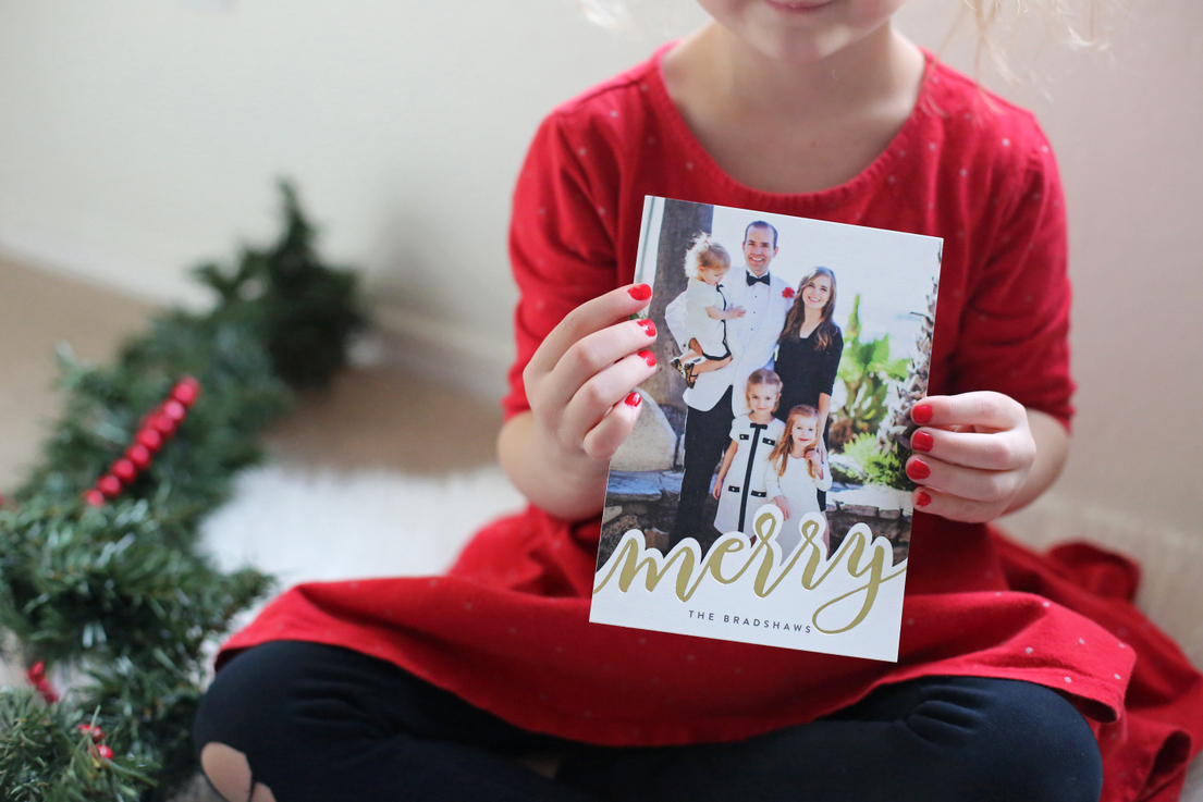 minted foil christmas cards