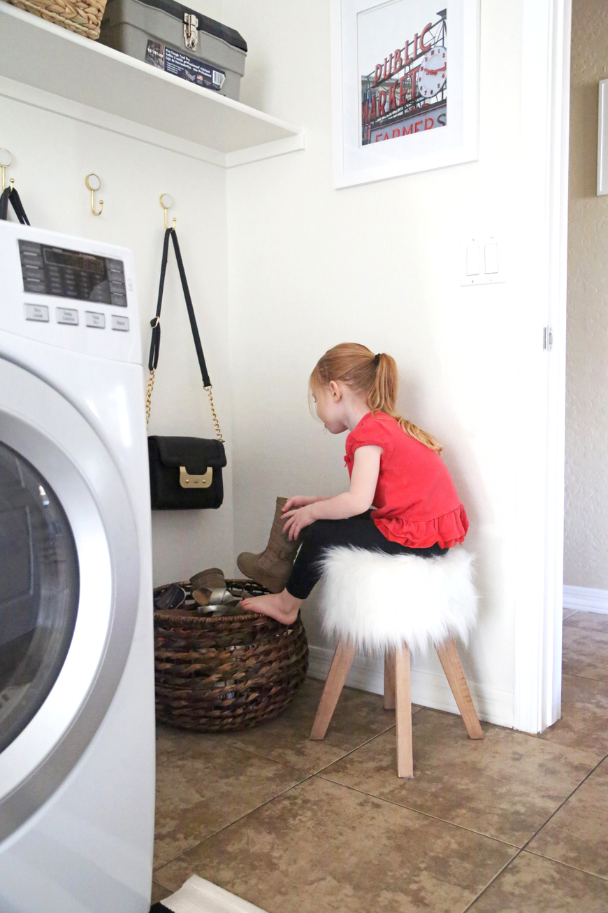 Update a totally boring laundry room