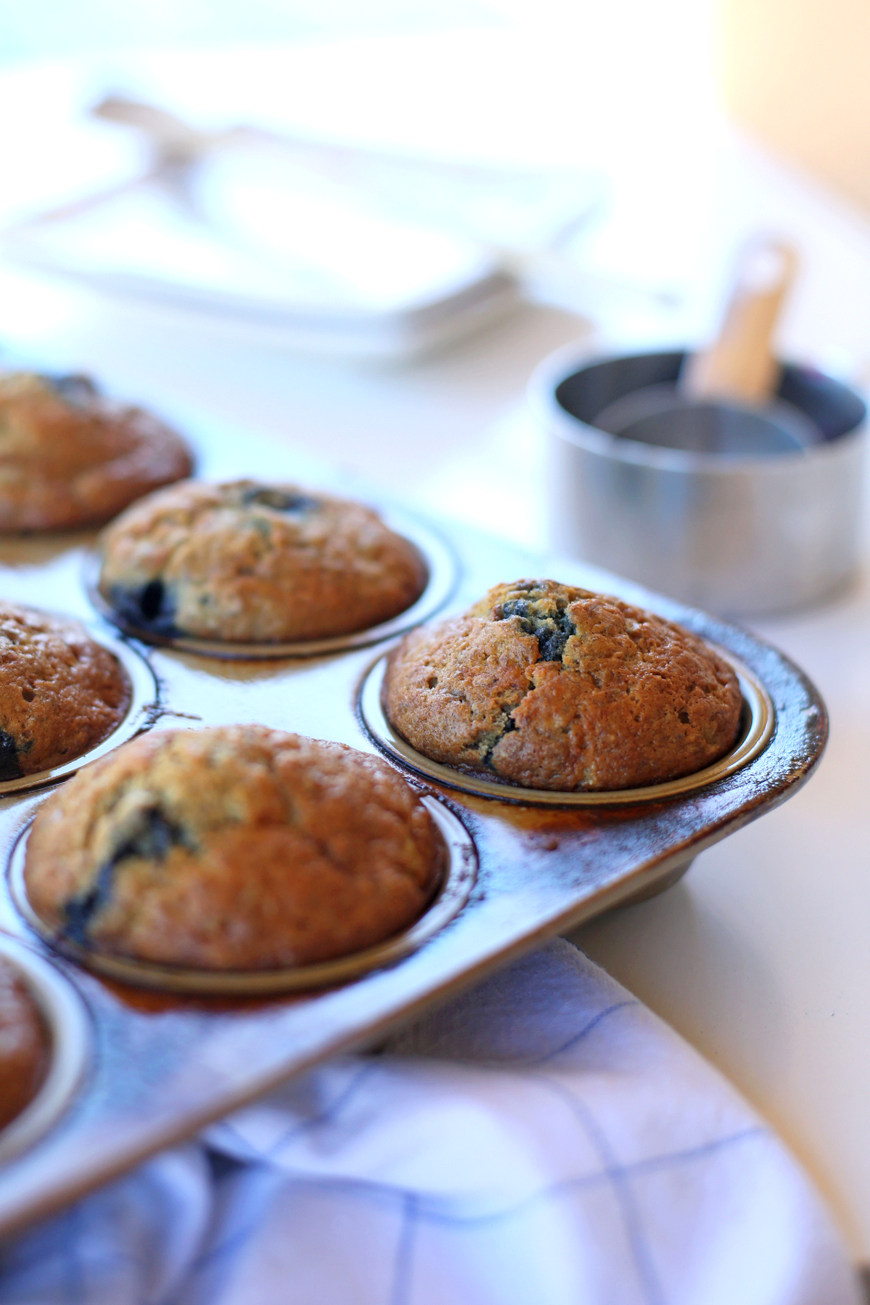 Banana Blueberry Muffins 