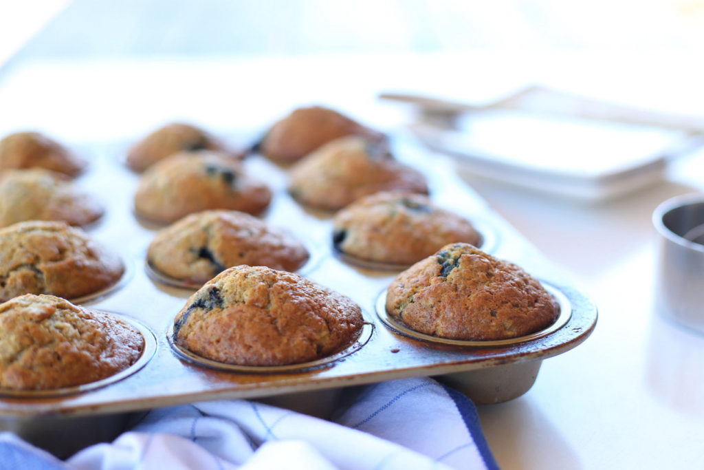 banana blueberry muffin recipe