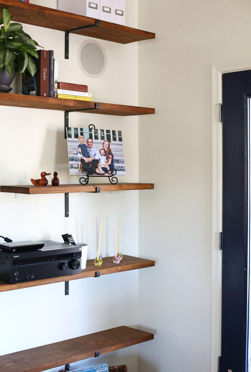 living room shelves