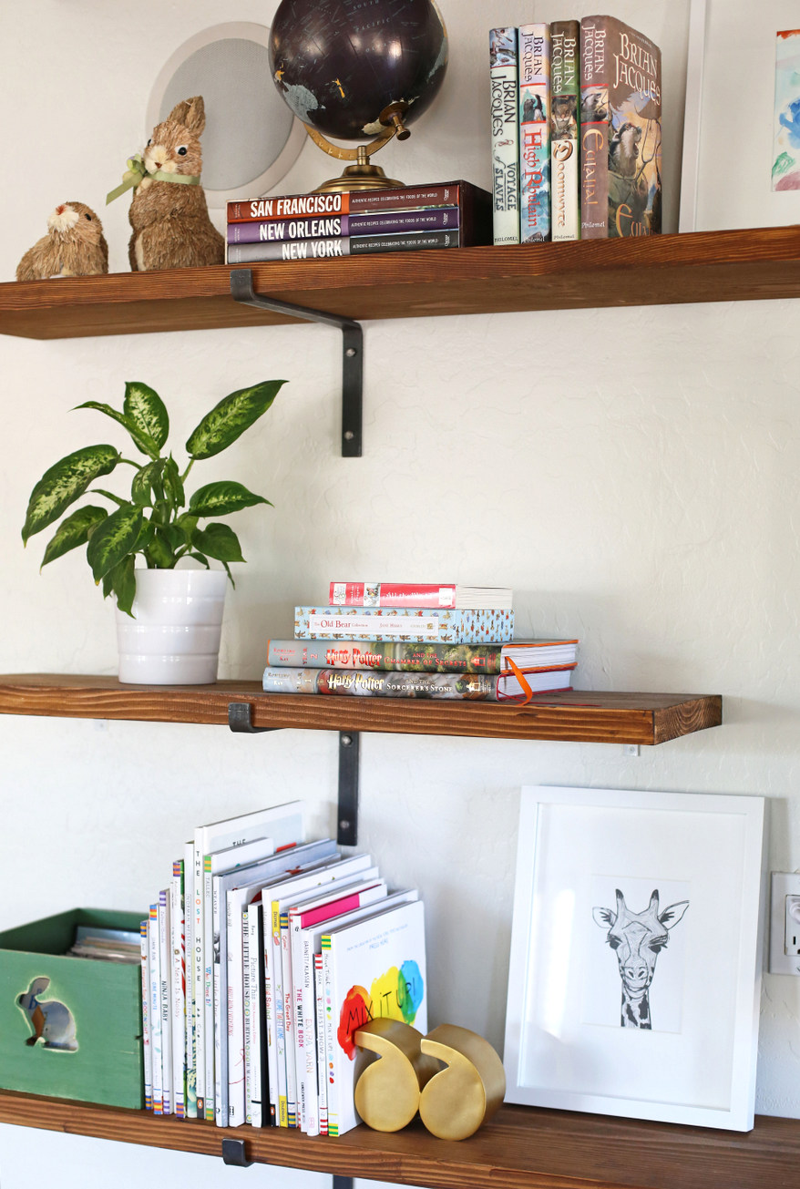 living room shelves