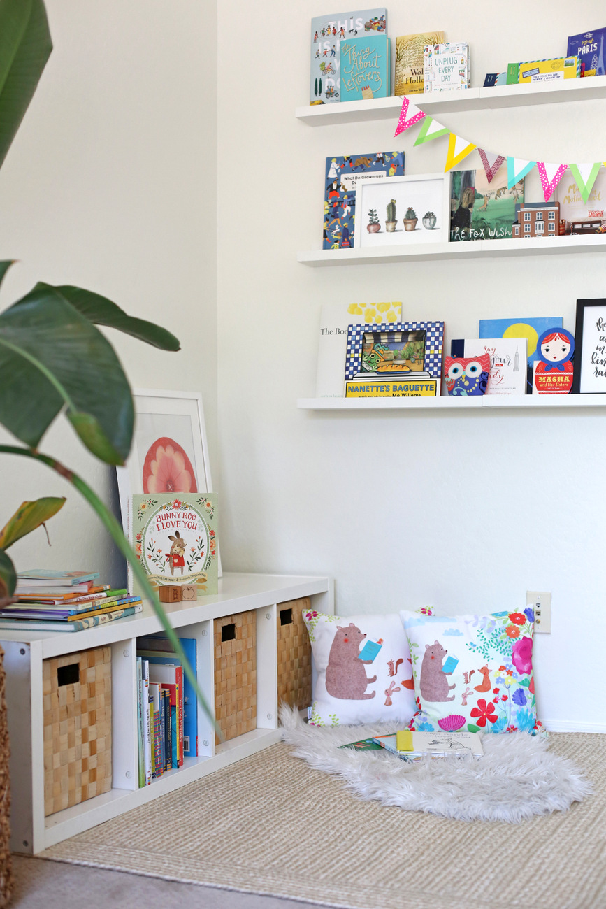 setting up a book nook