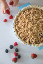 Triple Berry Pie With Crumble Topping - Everyday Reading