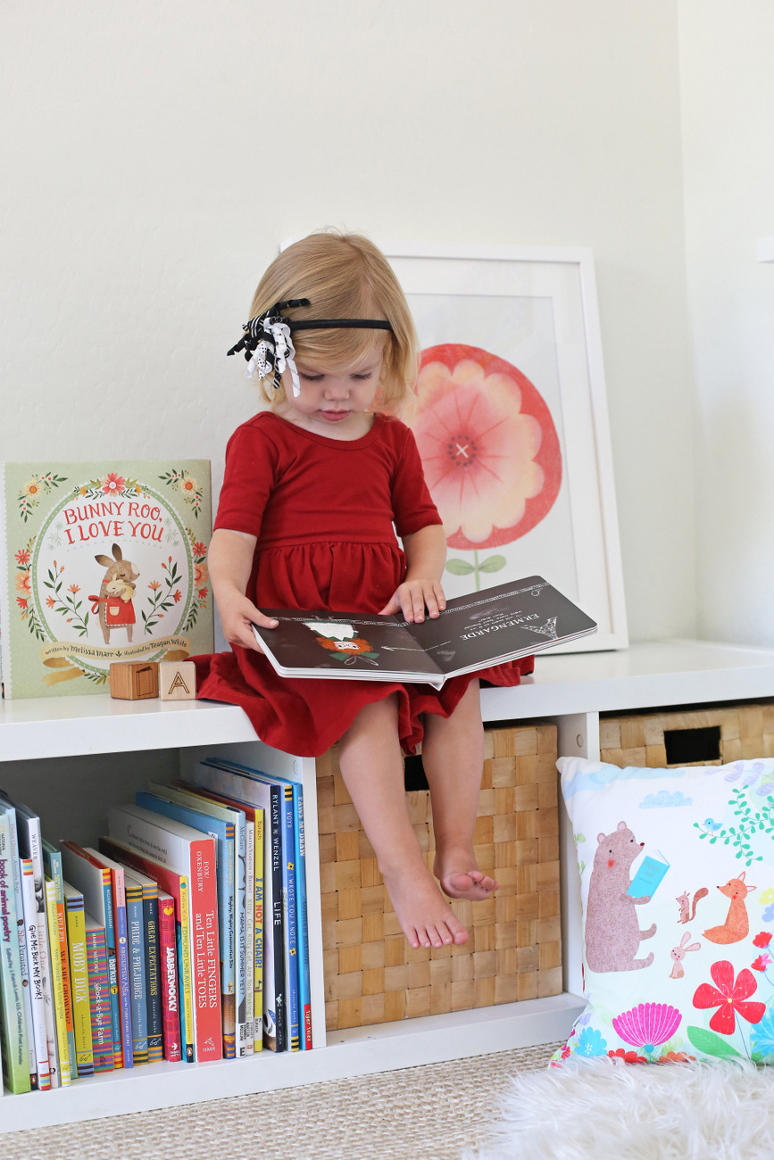 setting up a book nook