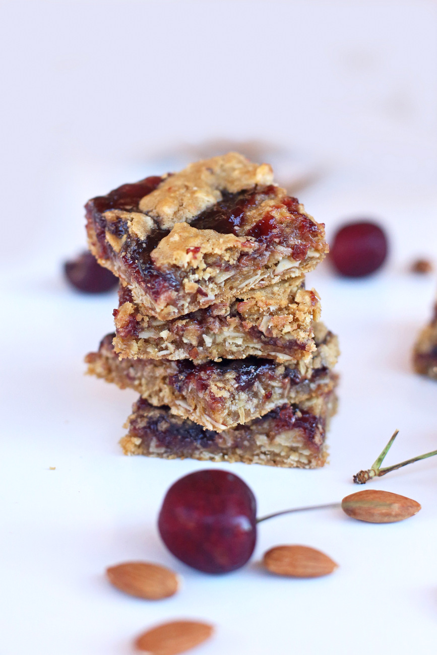 Cherry Almond Cookie Bars