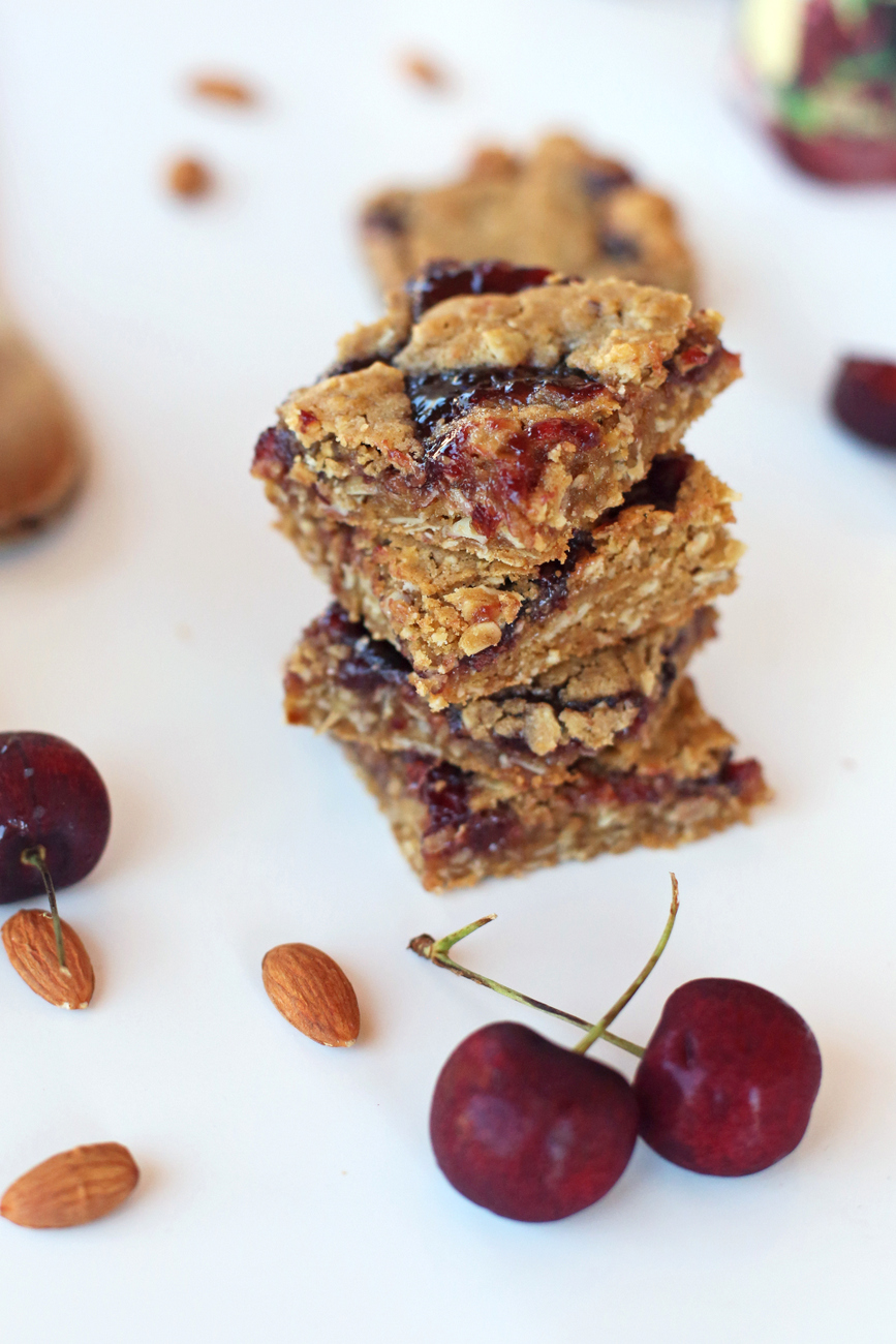 Cherry Almond Cookie Bars