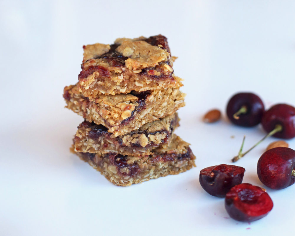 Cherry Almond Cookie Bars