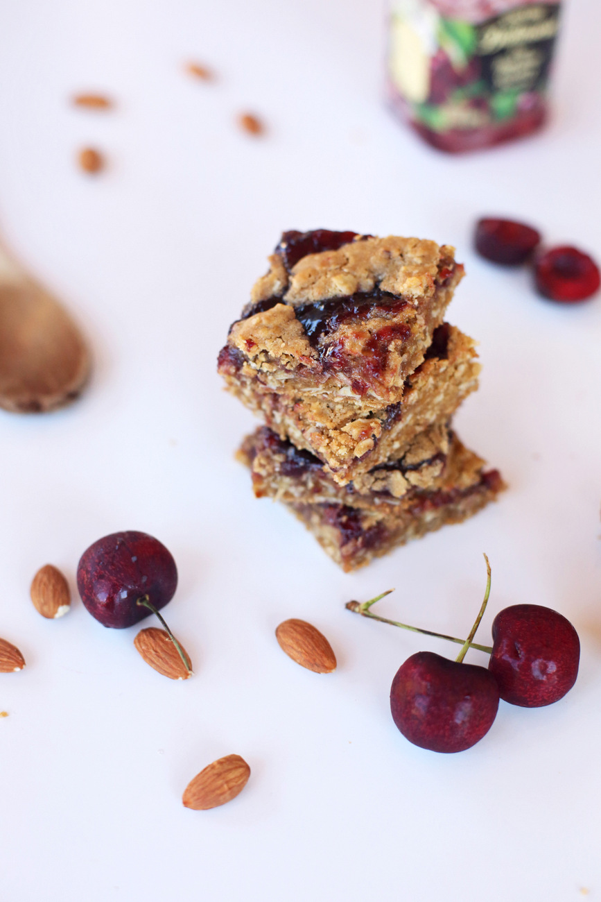 Cherry Almond Cookie Bars