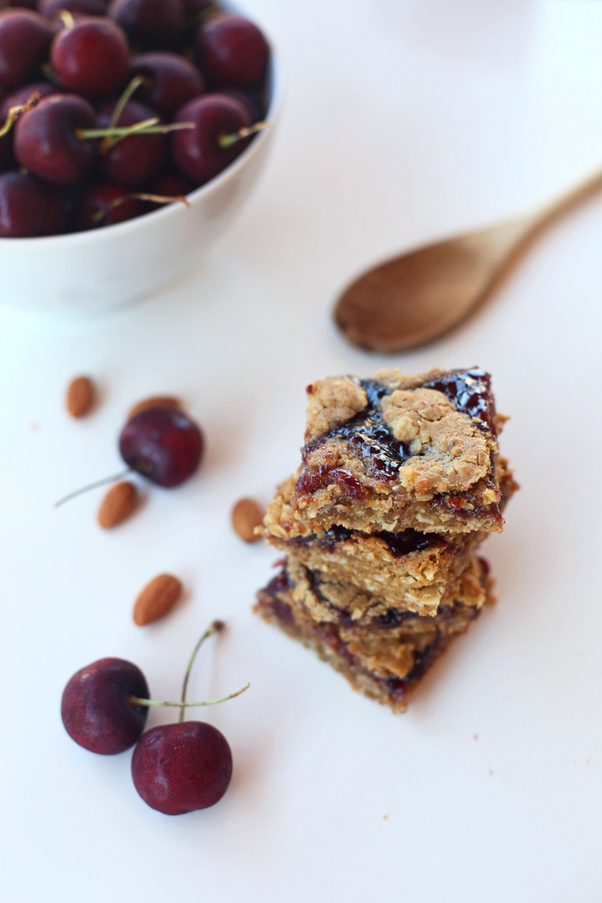 Cherry Almond Cookie Bars