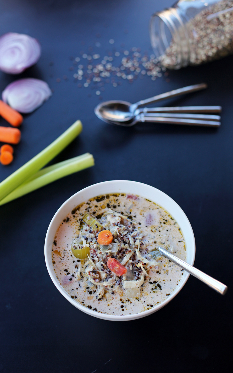 chicken quinoa vegetable soup