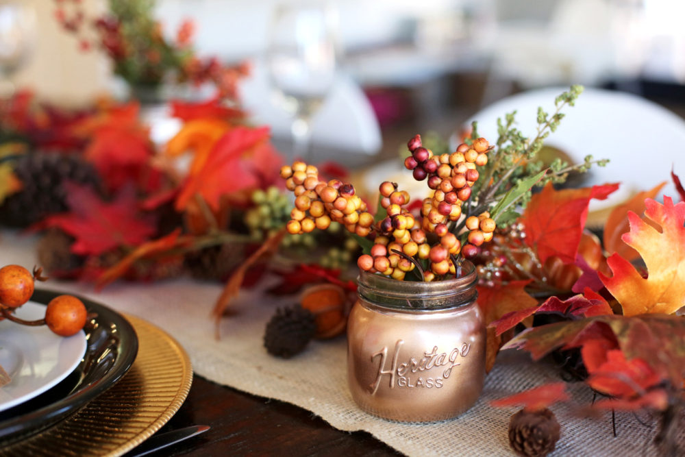 autumn tablescape