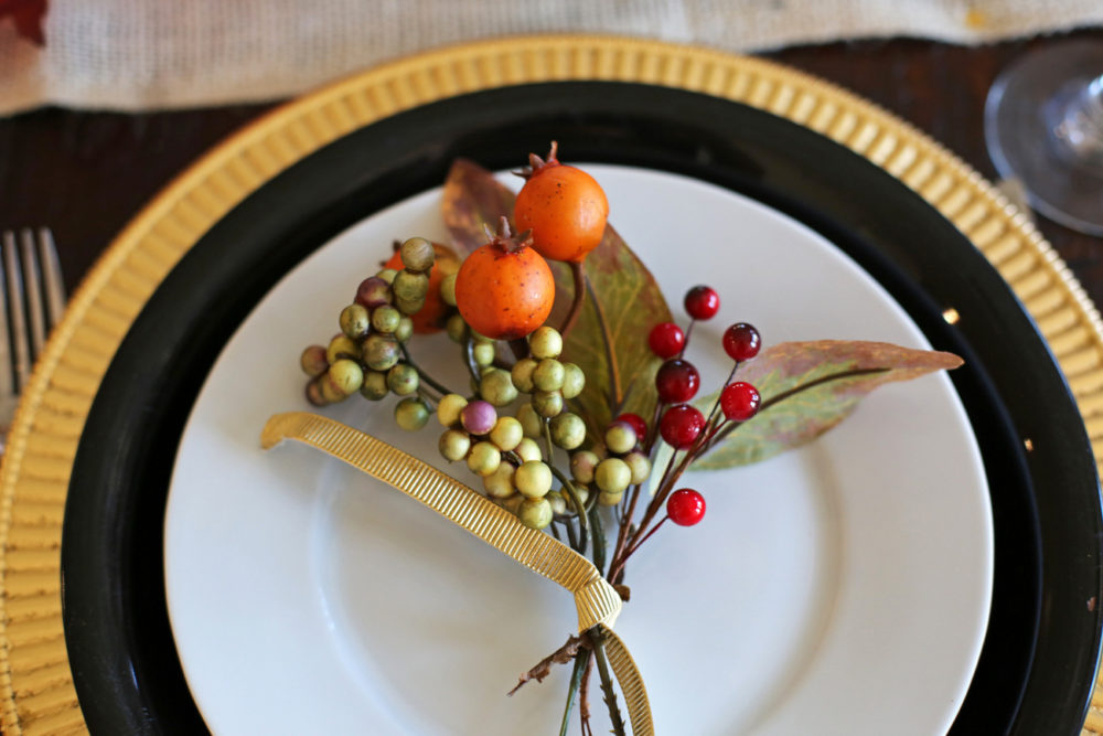 autumn tablescape