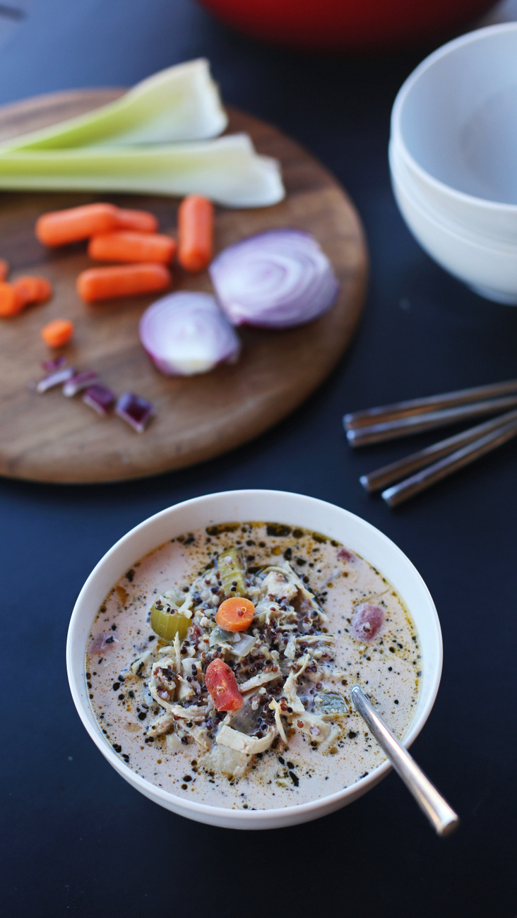 chicken quinoa vegetable soup