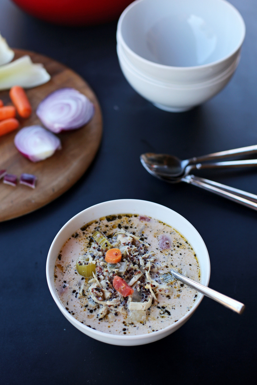 chicken quinoa vegetable soup