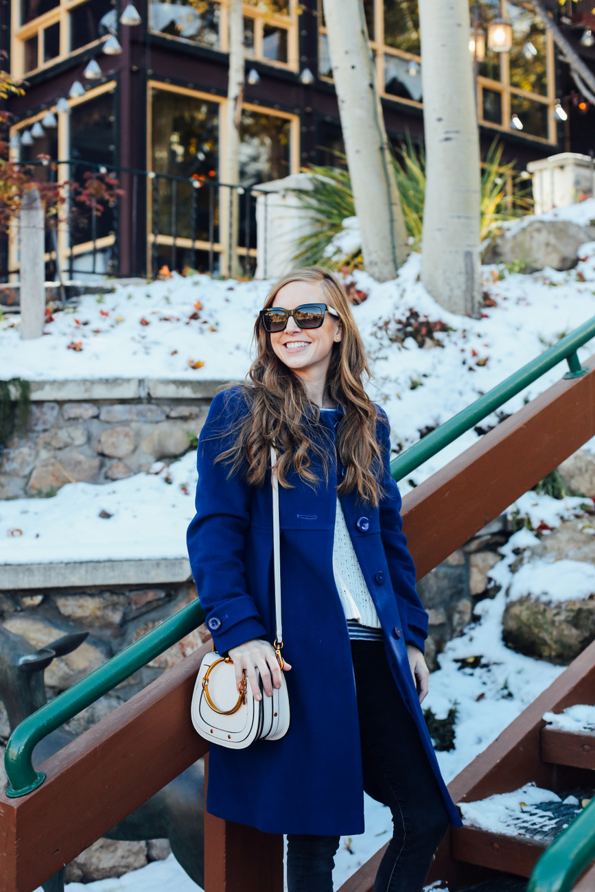 royal blue wool coat 