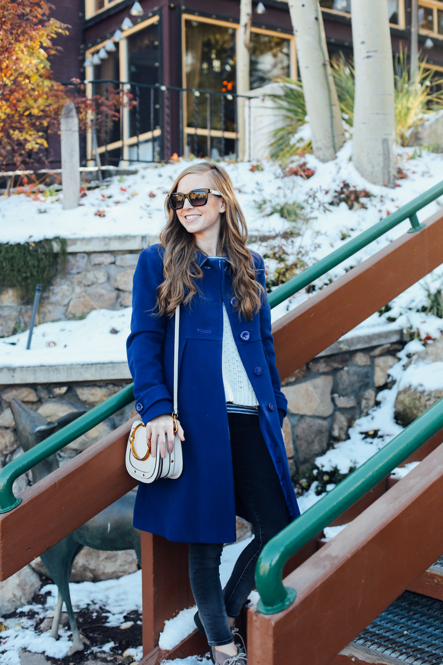 royal blue wool coat