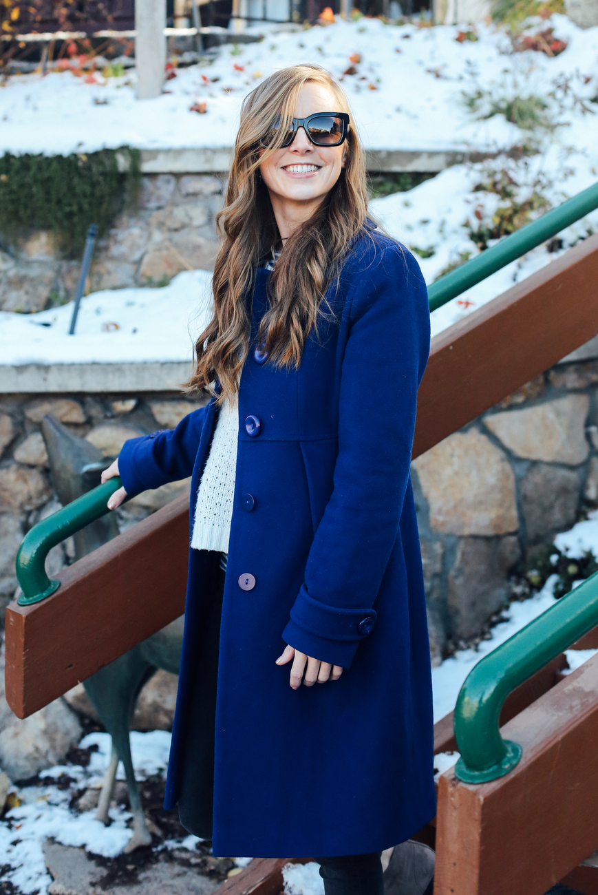 royal blue wool coat