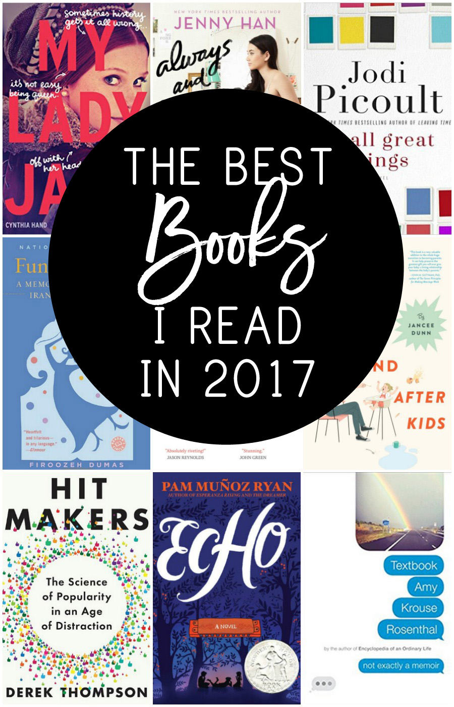 I read nearly ninety books this year - here are the best books of 2017 in my mind, covering young adult, non-fiction, novels, and self-help!