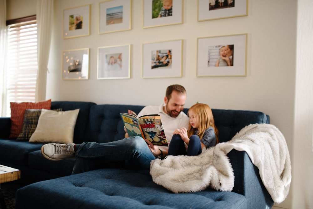 Six easy ways that dads encourage reading in their children and help develop a family culture around books and reading for everyone