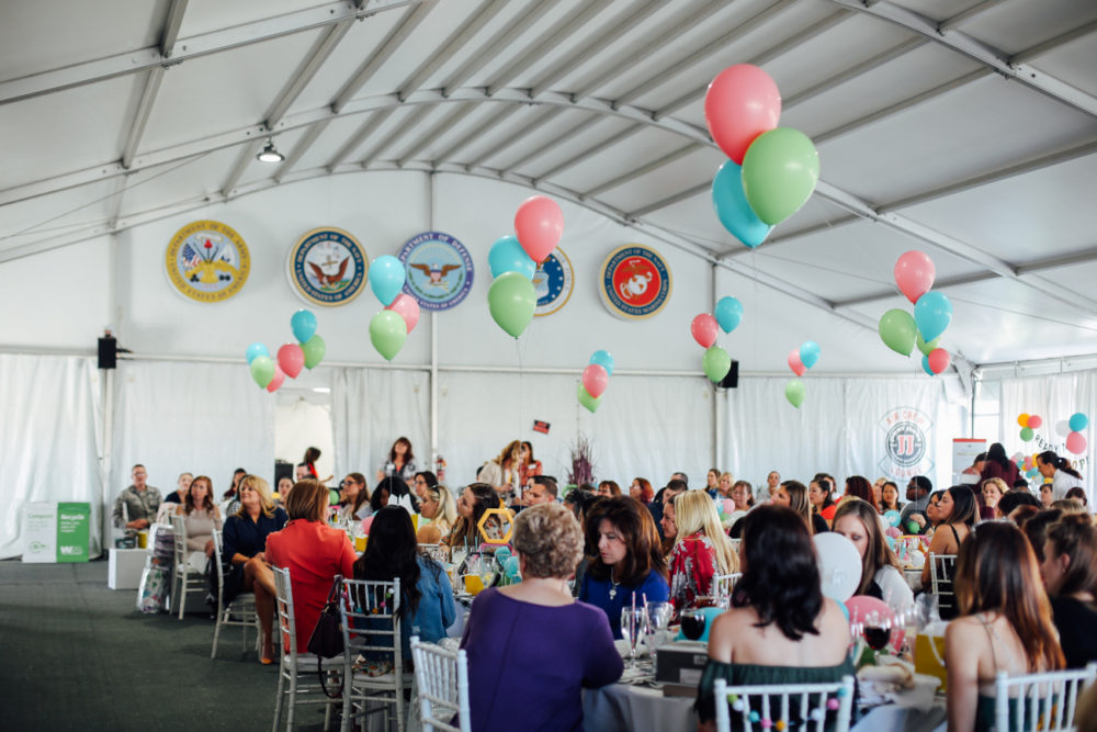 The cutest Ready to Pop baby shower hosted by Operation Shower for military moms and their families in Phoenix Arizona