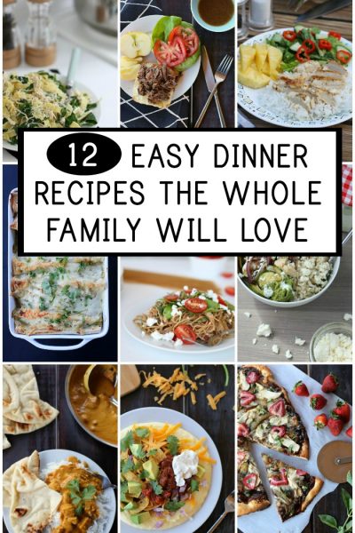 Getting dinner on the table can be challenging, but these 12 easy dinner recipes are simple and super delicious.