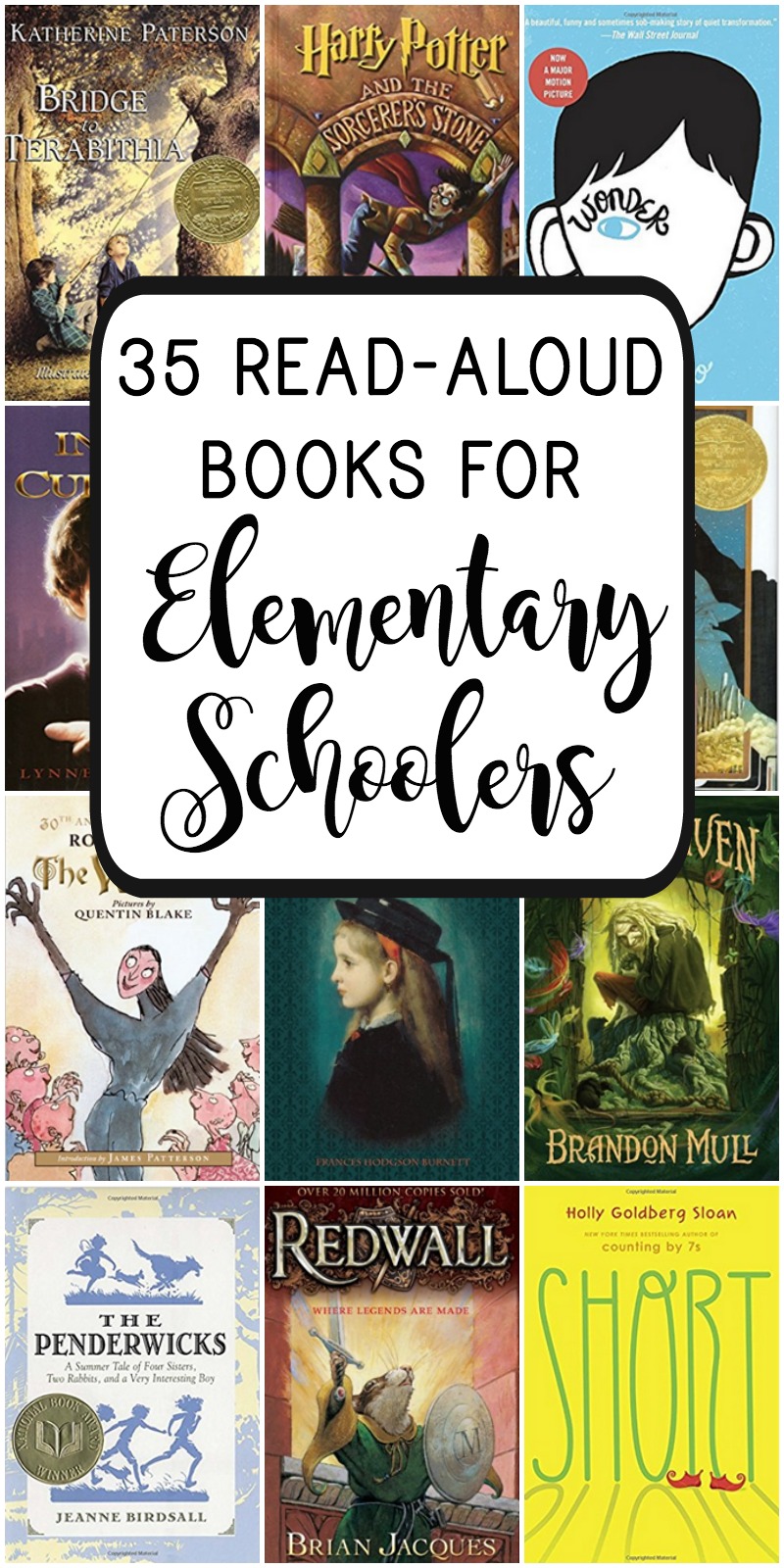 Wondering what the best read aloud books for elementary schoolers are? This list of 35 read aloud stories will keep your family or classroom riveted!