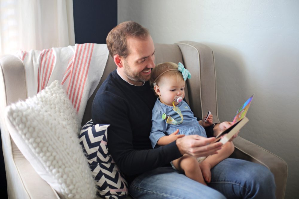 daddy reading stories aloud