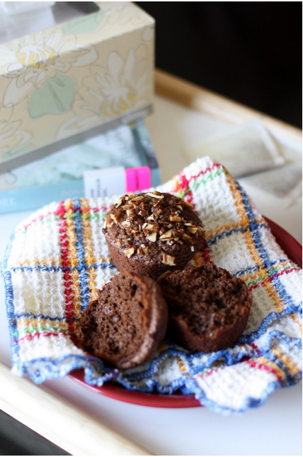 chocolate streusel muffins