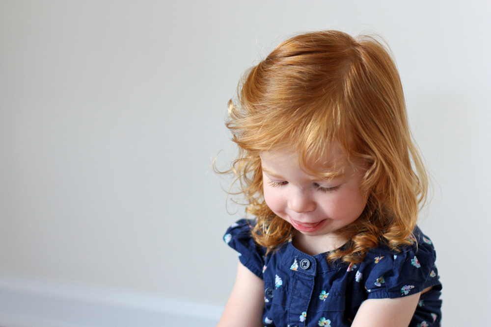 mixed white and black baby with red hair