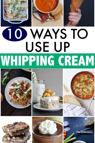 ways to use up whipping cream